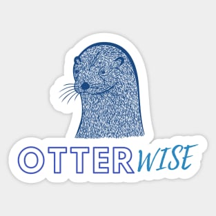 OtterWISE - Otherwise - blue colors Sticker